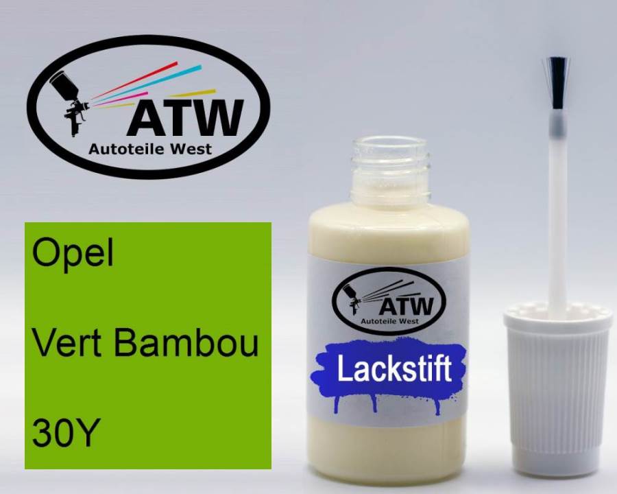 Opel, Vert Bambou, 30Y: 20ml Lackstift, von ATW Autoteile West.